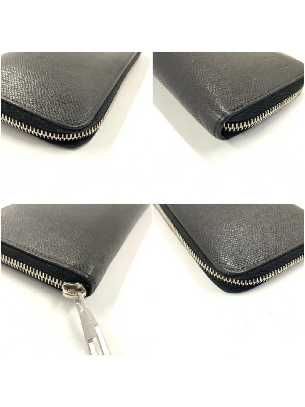 Louis Vuitton Taiga Zippy Wallet Vertical Black